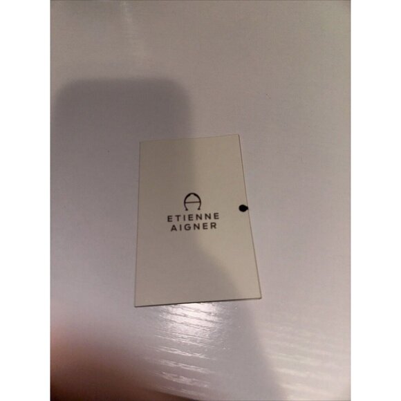 Etienne Aigner Bombe"A" Clutch Handbag Tan Leather New - Picture 6 of 10